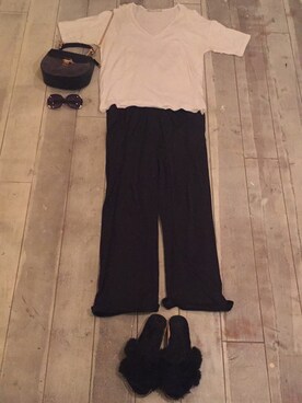 「MONKI（モンキ）のアイテム（サンダル）」を使った、making0311さん（レディース・158cm）の夏コーディネート