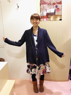 「ネコ」｜トッポさん（レディース・163cm）の冬コーディネート