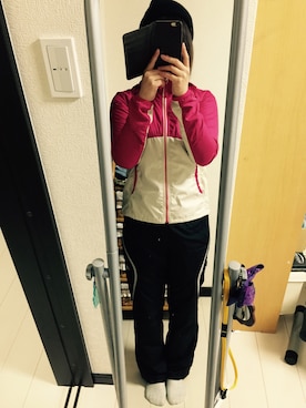 「アイテム（アンダーウェア、ブラック系）」を使った、けいこさん（レディース・164cm）の秋コーディネート