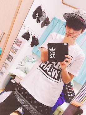 「Apply（アプリー）のアイテム」を使った、おもちさん（レディース・160cm）の夏コーディネート