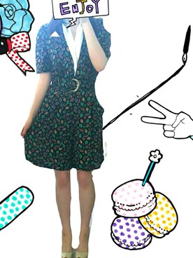 「おとなコーデ」｜「アイテム（つなぎ/オールインワン）」を使った、ぴょんぴょんさん（レディース・159cm）の春コーディネート