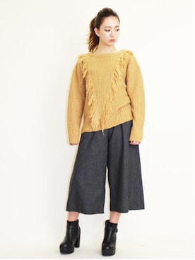 「BARAK（バラク）のアイテム」を使った、BARAK_sawaさん（レディース・158cm）の秋コーディネート