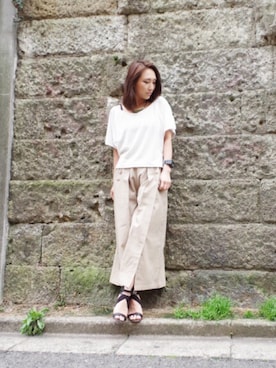 「アイテム（アクセサリー、グリーン系）」を使った、BARAK_sawaさん（レディース・161cm）の春コーディネート