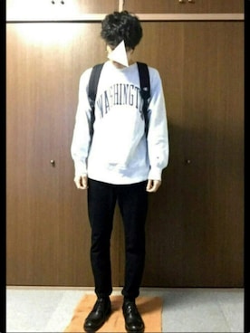 「VALUNI（ヴァルニ）のアイテム」を使った、和弥さん（メンズ・171cm）の秋コーディネート