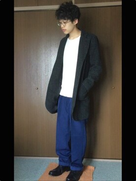 「VALUNI（ヴァルニ）のアイテム」を使った、和弥さん（メンズ・171cm）の冬コーディネート