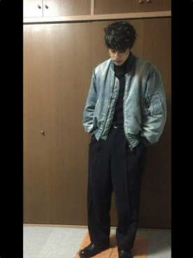 「VALUNI（ヴァルニ）のアイテム」を使った、和弥さん（メンズ・171cm）の秋コーディネート