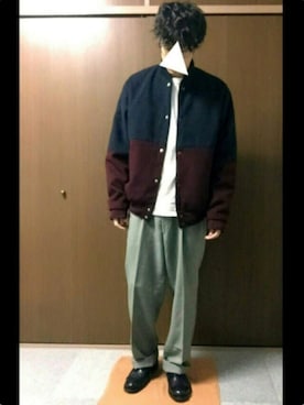 「VALUNI（ヴァルニ）のアイテム」を使った、和弥さん（メンズ・171cm）の秋コーディネート