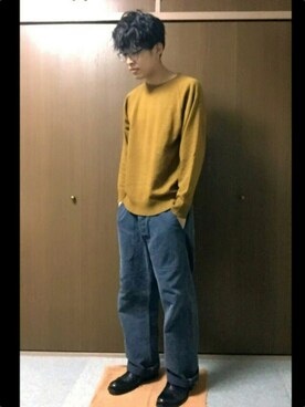 「VALUNI（ヴァルニ）のアイテム」を使った、和弥さん（メンズ・171cm）の秋コーディネート