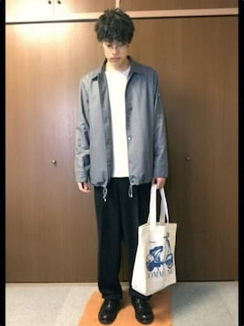 「VALUNI（ヴァルニ）のアイテム」を使った、和弥さん（メンズ・171cm）の秋コーディネート