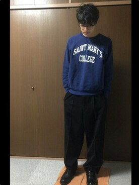 「VALUNI（ヴァルニ）のアイテム」を使った、和弥さん（メンズ・171cm）の冬コーディネート