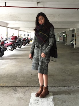 「model」｜黃德儀さん（レディース・157cm）の秋コーディネート