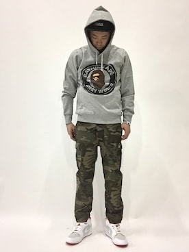 「迷彩パンツ」｜kijiさん（メンズ・180cm・30代）の春コーディネート