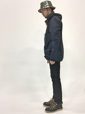 「nano・universe」｜「アイテム（ナイロンジャケット）」を使った、kijiさん（メンズ・180cm）の春コーディネート
