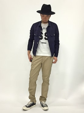 「attack the mind 7（アタックザマインドセブン）のアイテム（トップス）」を使った、kijiさん（メンズ・180cm）の春コーディネート