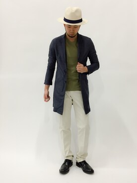「NANO universe（ナノユニバース）のアイテム（その他シューズ）」を使った、kijiさん（メンズ・180cm）の春コーディネート