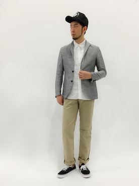 「MICHEL KLEIN HOMME   （ミッシェルクランオム）のアイテム（ジャケット/アウター）」を使った、kijiさん（メンズ・180cm）の春コーディネート