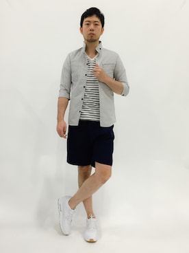 「MK MICHEL KLEIN HOMME （エムケーミッシェルクランオム）のアイテム（ミリタリージャケット）」を使った、kijiさん（メンズ・180cm）の春コーディネート