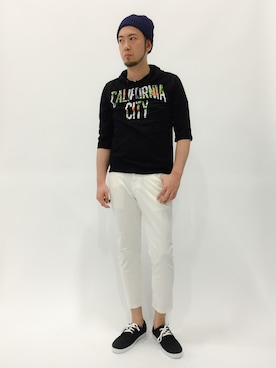 「ADPOSION（アドポーション）のアイテム（シューズ）」を使った、kijiさん（メンズ・180cm）の春コーディネート
