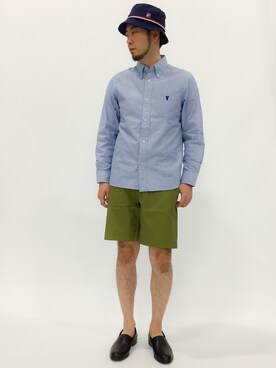 「FILA（フィラ）のアイテム（帽子）」を使った、kijiさん（メンズ・180cm）の春コーディネート