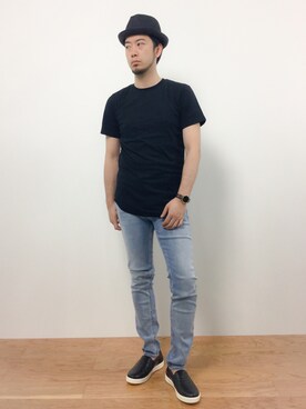 「L.H.P（エルエイチピー）のアイテム（シューズ）」を使った、kijiさん（メンズ・180cm）の夏コーディネート