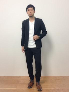 「L.H.P（エルエイチピー）のアイテム（テーラードジャケット）」を使った、kijiさん（メンズ・180cm）の夏コーディネート