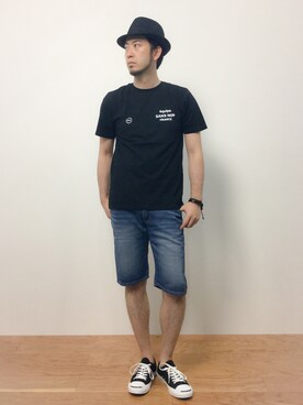 「hat」｜kijiさん（メンズ・180cm）の夏コーディネート