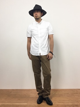 「ADPOSION（アドポーション）のアイテム（パンツ）」を使った、kijiさん（メンズ・180cm）の夏コーディネート