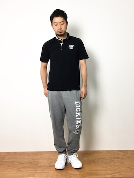 「air huarache」｜「アイテム（パンツ）」を使った、kijiさん（メンズ・180cm）の夏コーディネート