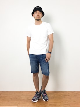 「Headstime（ヘッズタイム）のアイテム」を使った、kijiさん（メンズ・180cm）の夏コーディネート