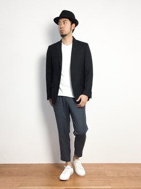 「DETAILS（ディテールズ）のアイテム（パンツ）」を使った、kijiさん（メンズ・180cm）の秋コーディネート