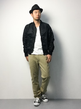 「SHIPS JET BLUE（シップスジェットブルー）のアイテム（ブルゾン）」を使った、kijiさん（メンズ・180cm）の冬コーディネート