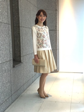 「フレアースカート」｜ismさん（レディース・170cm）の冬コーディネート