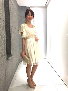 「アイテム（ドレス）」を使った、ismさん（レディース・170cm）の春コーディネート