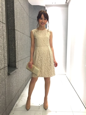 「アイテム（ドレス）」を使った、ismさん（レディース・170cm）の春コーディネート