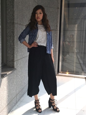 「BDONNA（ビドンナ）のアイテム」を使った、ismさん（レディース・168cm）の春コーディネート