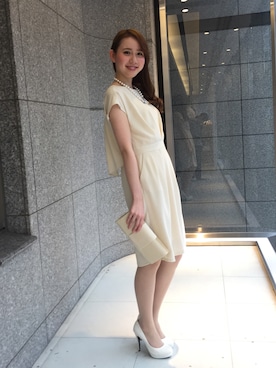 「アイテム（ドレス）」を使った、ismさん（レディース・170cm）の春コーディネート