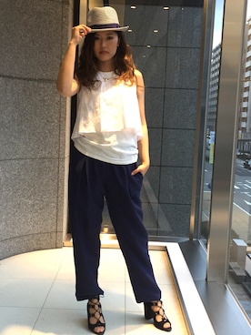 「BDONNA（ビドンナ）のアイテム」を使った、ismさん（レディース・168cm）の春コーディネート