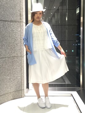 「フレアースカート」｜ismさん（レディース・168cm）の春コーディネート