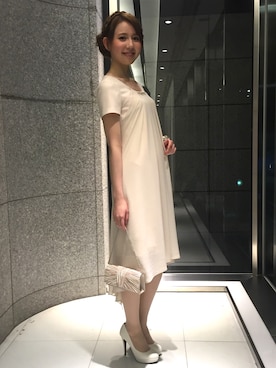 「アイテム（ドレス）」を使った、ismさん（レディース・170cm）の春コーディネート