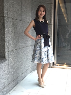 「アイテム（ドレス）」を使った、ismさん（レディース・170cm）の春コーディネート