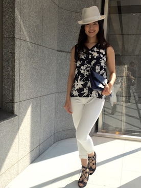 「ホワイトパンツ」｜ismさん（レディース・168cm）の春コーディネート