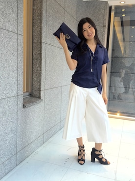 「ガウチョパンツ」｜ismさん（レディース・168cm）の春コーディネート