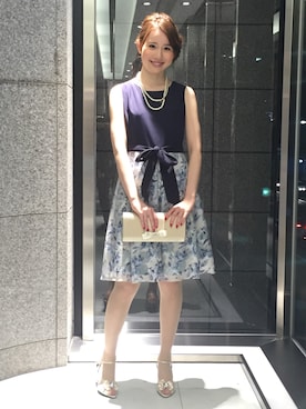 「アイテム（ドレス）」を使った、ismさん（レディース・170cm）の春コーディネート