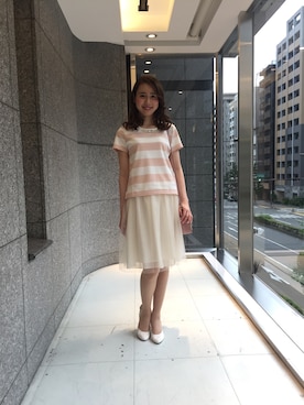「フレアースカート」｜ismさん（レディース・170cm）の夏コーディネート