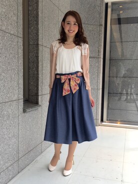 「Dear Princess（ディアプリンセス）のアイテム」を使った、ismさん（レディース・170cm）の夏コーディネート