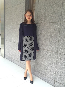 「花柄 スカート」｜ismさん（レディース・170cm）の秋コーディネート