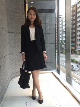 「アイテム（ノーカラージャケット）」を使った、ismさん（レディース・170cm）の夏コーディネート