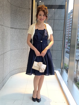 「アイテム（ドレス）」を使った、ismさん（レディース・170cm）の夏コーディネート