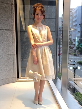 「アイテム（ドレス）」を使った、ismさん（レディース・170cm）の夏コーディネート