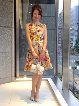 「Dear Princess（ディアプリンセス）のアイテム（ワンピース）」を使った、ismさん（レディース・170cm）の夏コーディネート